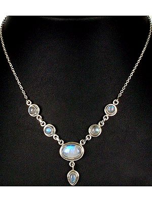 Rainbow Moonstone Necklace