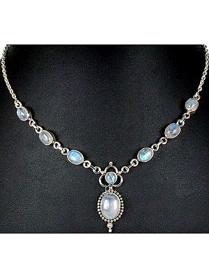 Rainbow Moonstone Necklace