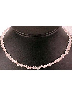 Rose Quartz Chip Necklace