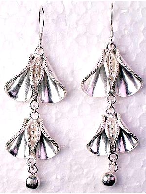 Sterling Semi-Cone Earrings