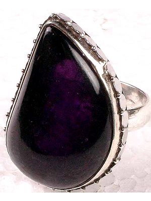 Stylized Ruby Tear Drop