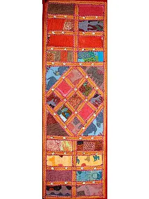 Hand-Crafted Gujarati Wall Hanging with Cowries
