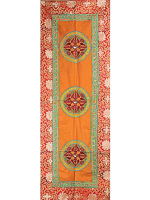 Vishwa Vajra (Double Dorje) - Tibetan Altar Curtain