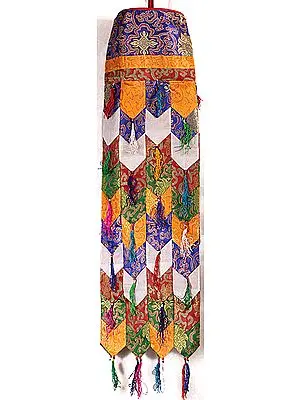 Altar Hanging from Tibet with Multi-color Patchwork
