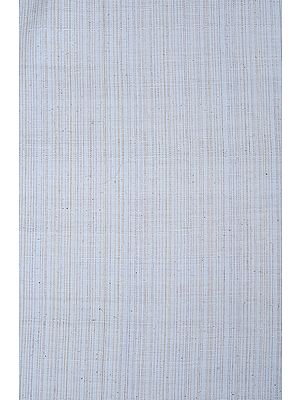 Pearl-Blue Hand Woven Khadi Fabric