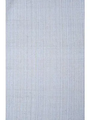Pearl-Blue Hand Woven Khadi Fabric