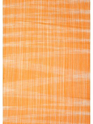 Russet Orange Hand Woven Coarse Khadi Fabric