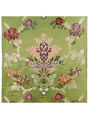 Pale-Green Tibetan Lotus Brocade