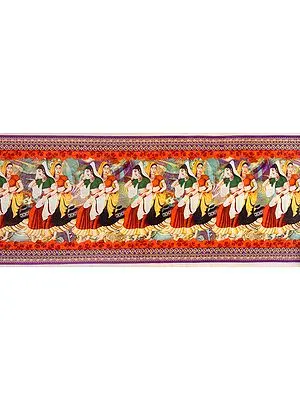 Fabric Border with Digital-Printed Ladies