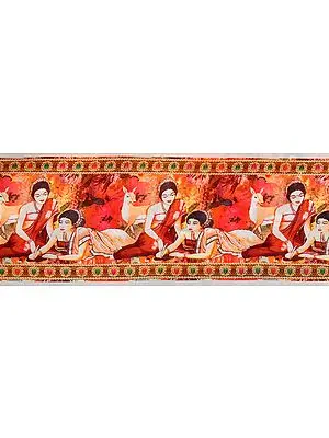 Shakuntala Digital-Printed Fabric Border