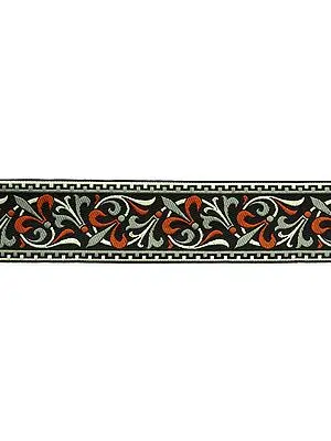 Black Narrow Woven Border