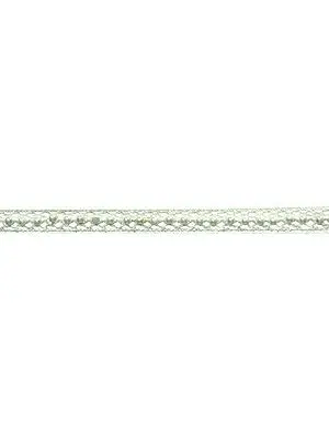 Ivory Narrow Lace with Faux Pearls