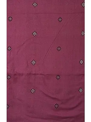 Mauve Hand-Woven Bomkai Fabric from Orissa