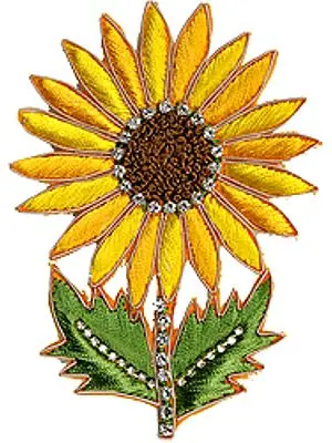 Floral Cutwork Patch with Embroidery and Beads