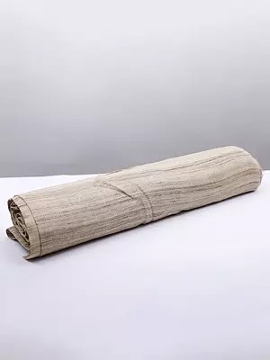 Hand Woven Coarse Khadi Fabric with Thread Weave