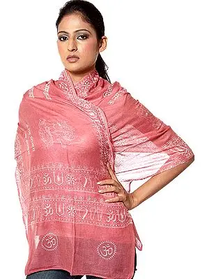 Meditating Shiva Printed Scarf
