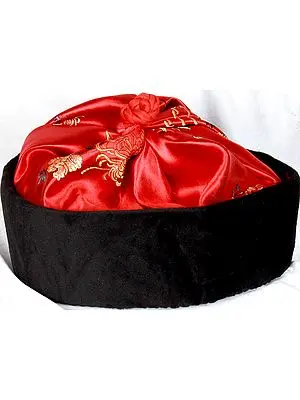 Red Sikkimese Lepcha Cap