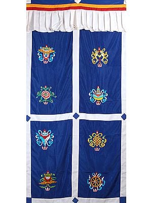 Ashtamangala Altar Curtain