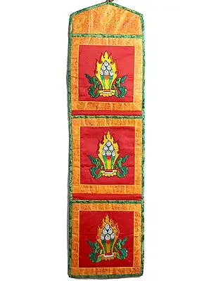 Paper Holder with Embroidered Jewel