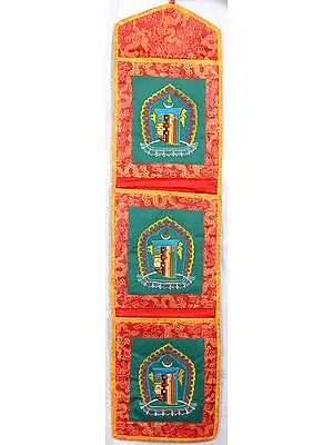 Paper Holder with The Ten Powerful Syllables of The Kalachakra Mantra