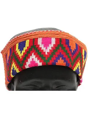 Multi-Color Kullu Cap from Himachal Pradesh