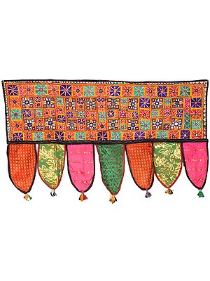 Multi-Color Embroidered Toran for the Doorstep
