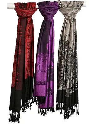 Lot of Three Reversible Prayer Stoles