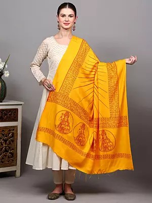 Hindu Prayer Shawl of Lord Vishnu the Preserver