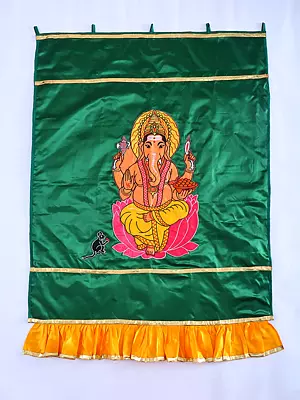 Lord Ganesha Auspicious Temple Curtain