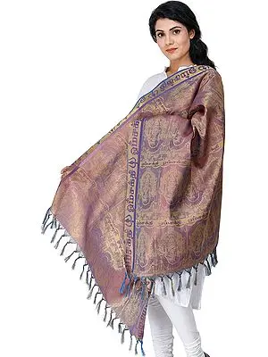 Mariamman Brocaded Prayer Shawl from Tamil Nadu