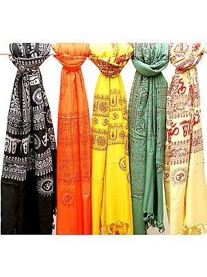 Lot of Five Prayer Shawls