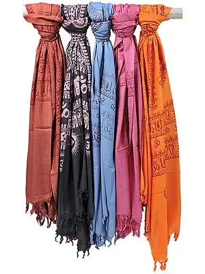 Lot of Five Prayer Shawls