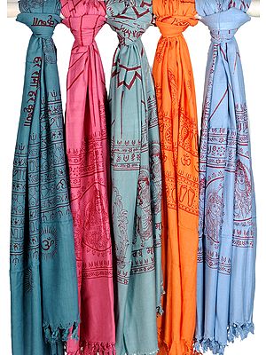 Lot of Five Prayer Shawls