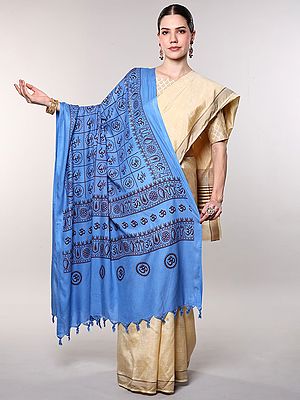Hindu Dharma Prayer Shawl with Printed Om