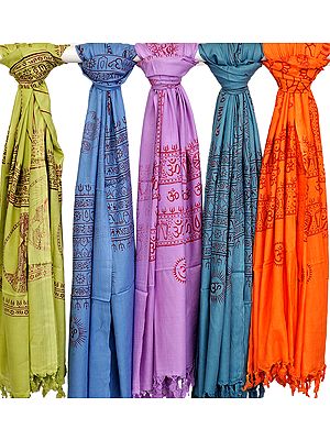 Lot of Five Prayer Shawls