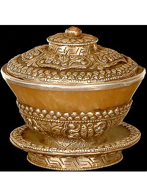 Ritual Bowl with Lid and Plate