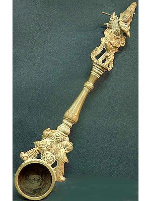 Ritual Spoon with Krishna Handle