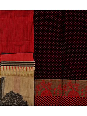 Salwar Kameez Fabric from Banaras with Woven Bootis
