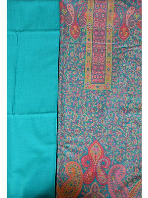 Capri-Breeze Jamawar Salwar Kameez Fabric with Kani Weave