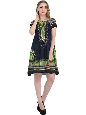 Printed Barbie Midi-Dress