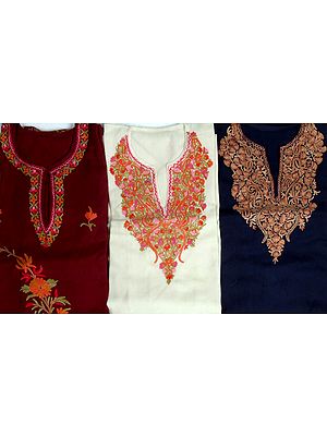 Lot of Three Phirans from Kashmir