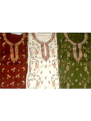 Lot of Three Phirans from Kashmir