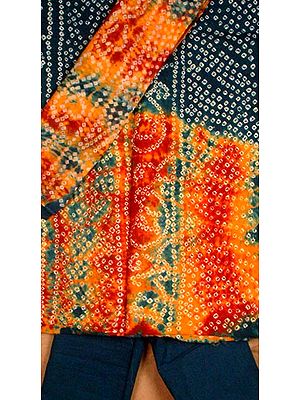 Multi-Color Bandhini Suit