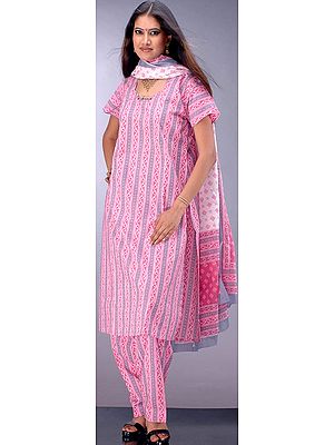 Pink Printed Salwar Kameez