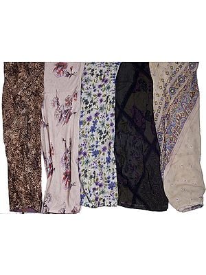Lot of Five Printed Skirts