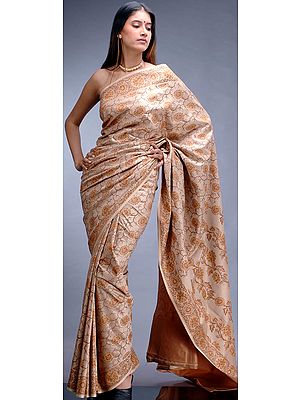 Floral Banarasi Sari with Crystals