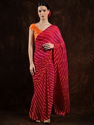 Leharia Tie-Dye Saree from Jodhpur