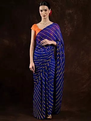 Leharia Tie-Dye Saree from Jodhpur