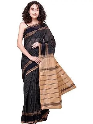 Total Eclipse Narayanpet Sari with Woven Checks