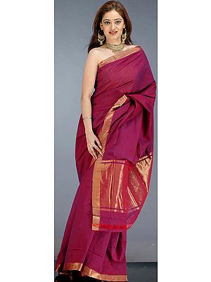 Violet Mangalgiri Sari